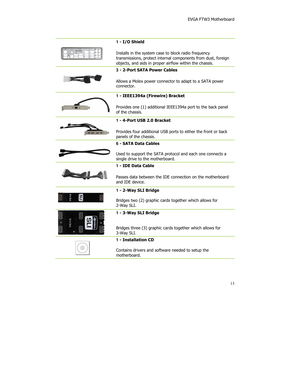 EVGA X58 FTW User Manual | Page 13 / 77