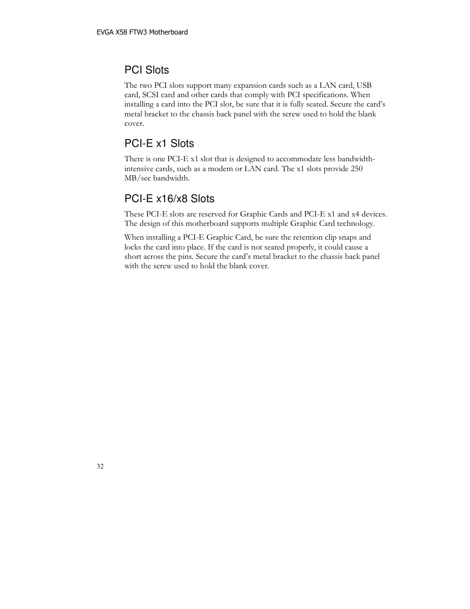 EVGA X58 FTW User Manual | Page 32 / 77