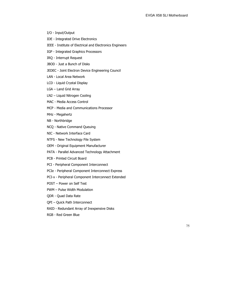 EVGA X58 FTW User Manual | Page 75 / 77