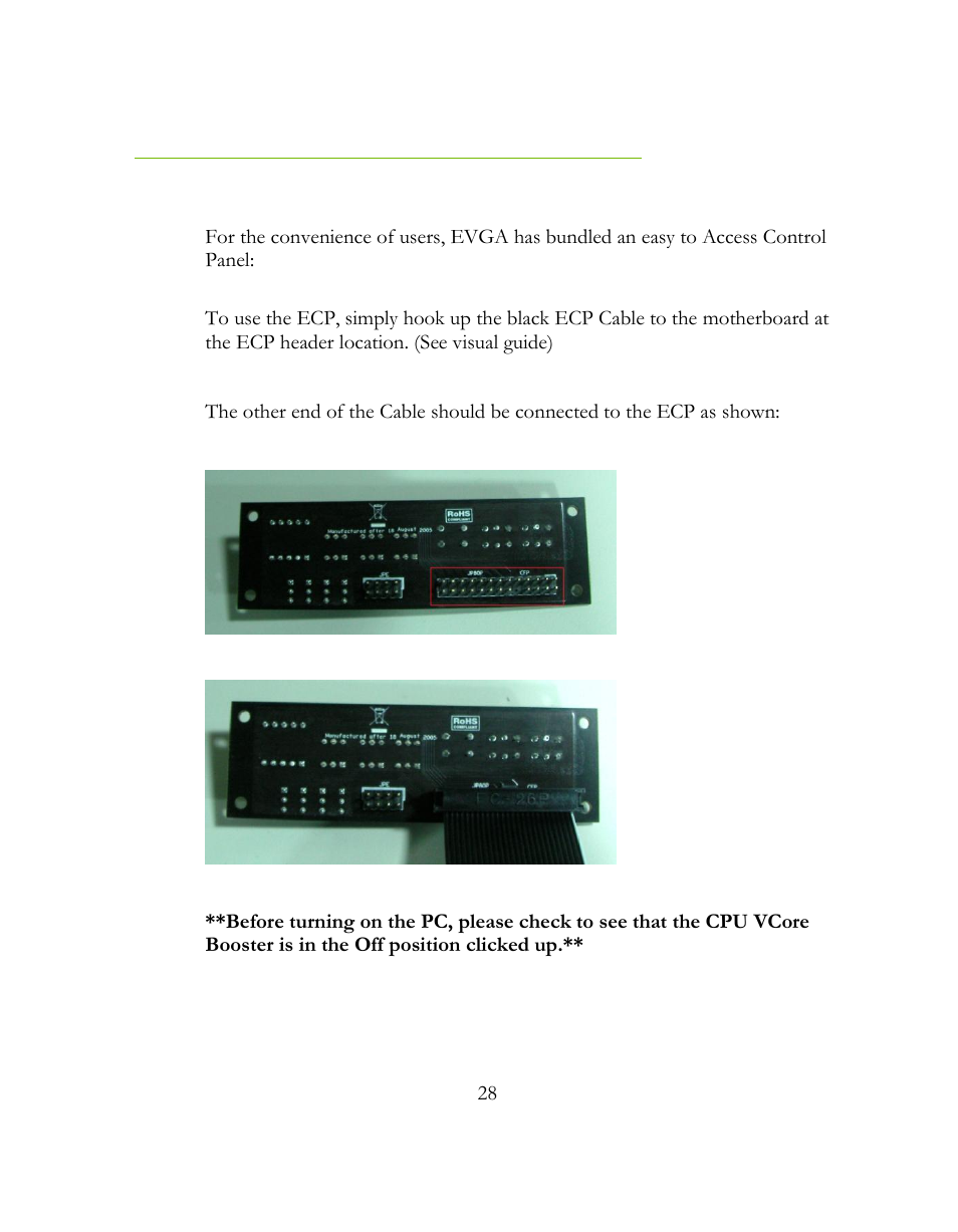 Evga control panel v2 (ecp) | EVGA 141-LF-E658 User Manual | Page 28 / 54