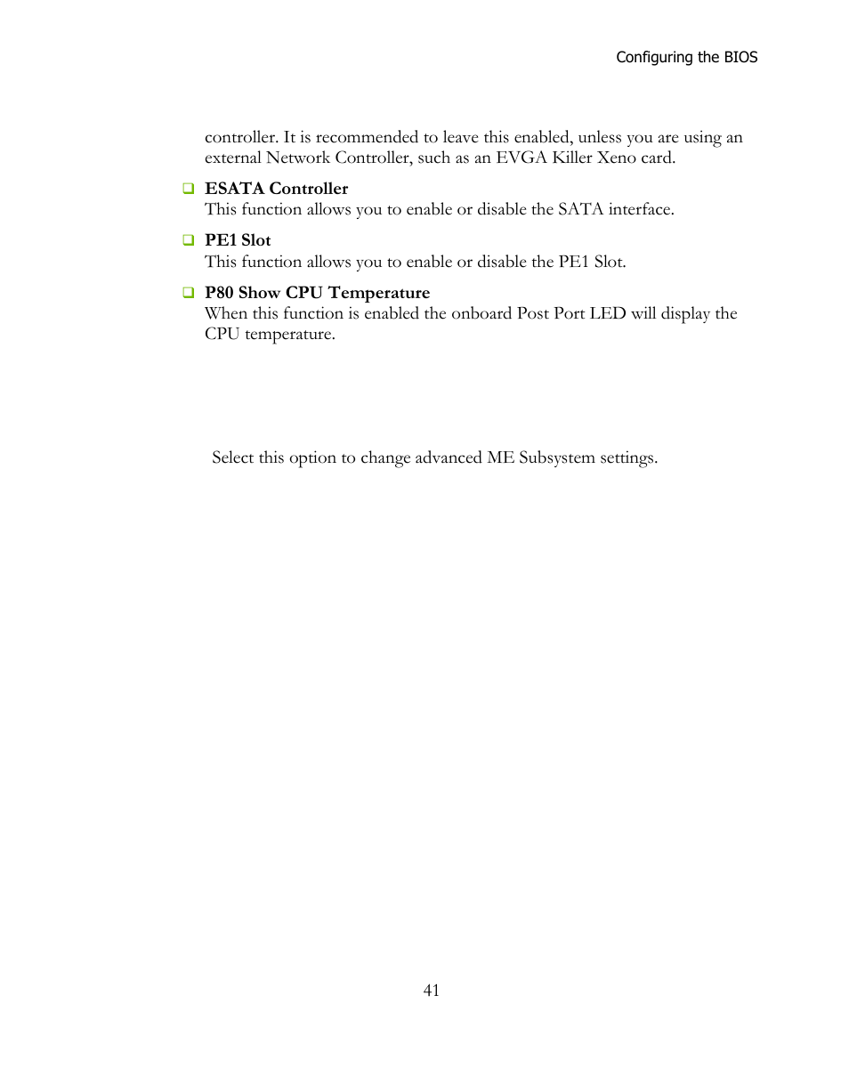 Me subsystem configuration | EVGA 141-LF-E658 User Manual | Page 41 / 54