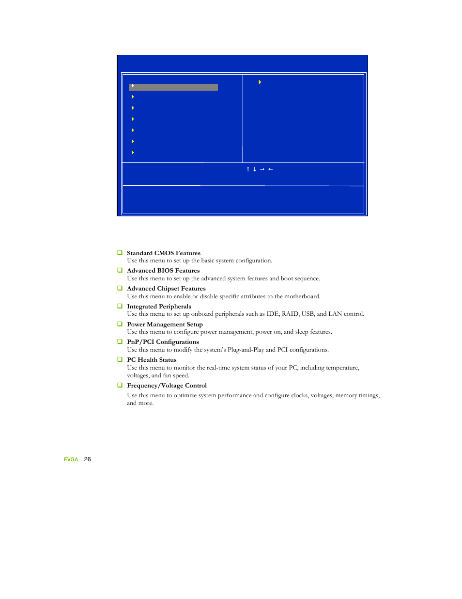 Figure 5. bios cmos setup utility main menu | EVGA nForce 122-YW-E173 User Manual | Page 34 / 77