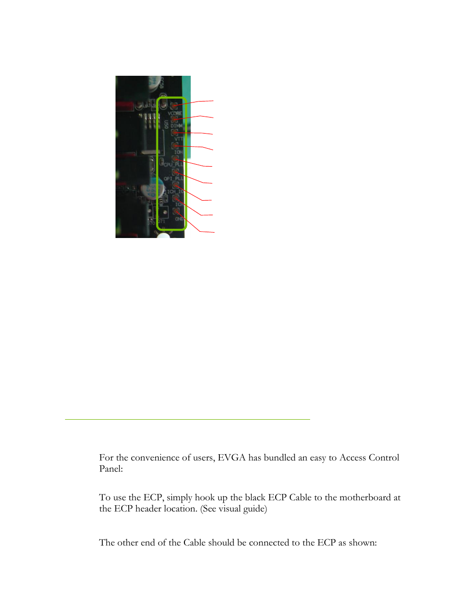 Evga control panel (ecp), Evga control panel v2 (ecp) | EVGA P55 FTW User Manual | Page 26 / 52