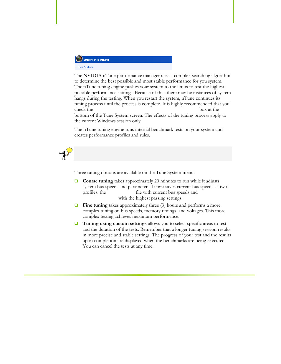 Automatic tuning | EVGA NFORCE 680I SLI 122-CK-NF68-XX User Manual | Page 132 / 170