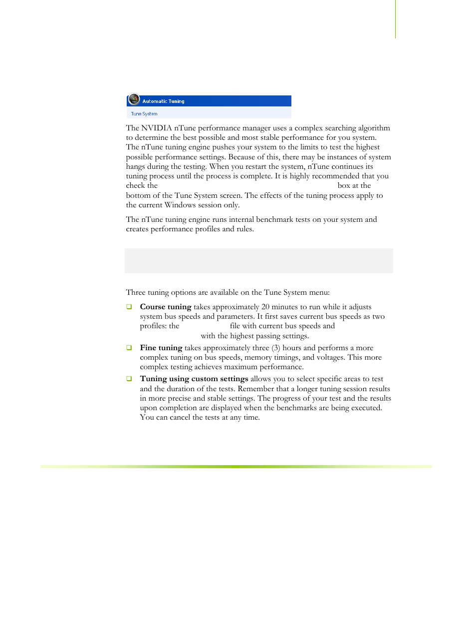 Automatic tuning | EVGA NFORCE 680I SLI 122-CK-NF68-XX User Manual | Page 26 / 170