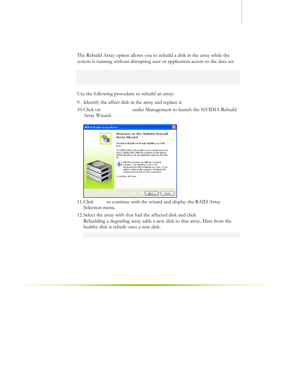 Rebuild array | EVGA NFORCE 680I SLI 122-CK-NF68-XX User Manual | Page 36 / 170