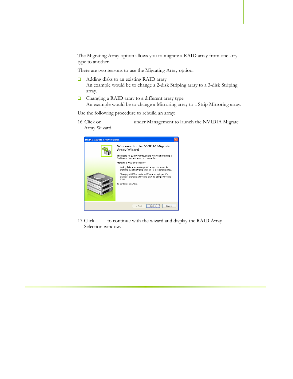 Migrating array | EVGA NFORCE 680I SLI 122-CK-NF68-XX User Manual | Page 38 / 170
