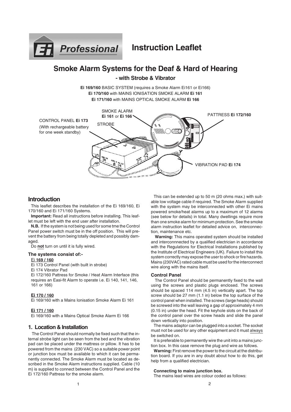 Ei Electronics Ei161 User Manual | 4 pages