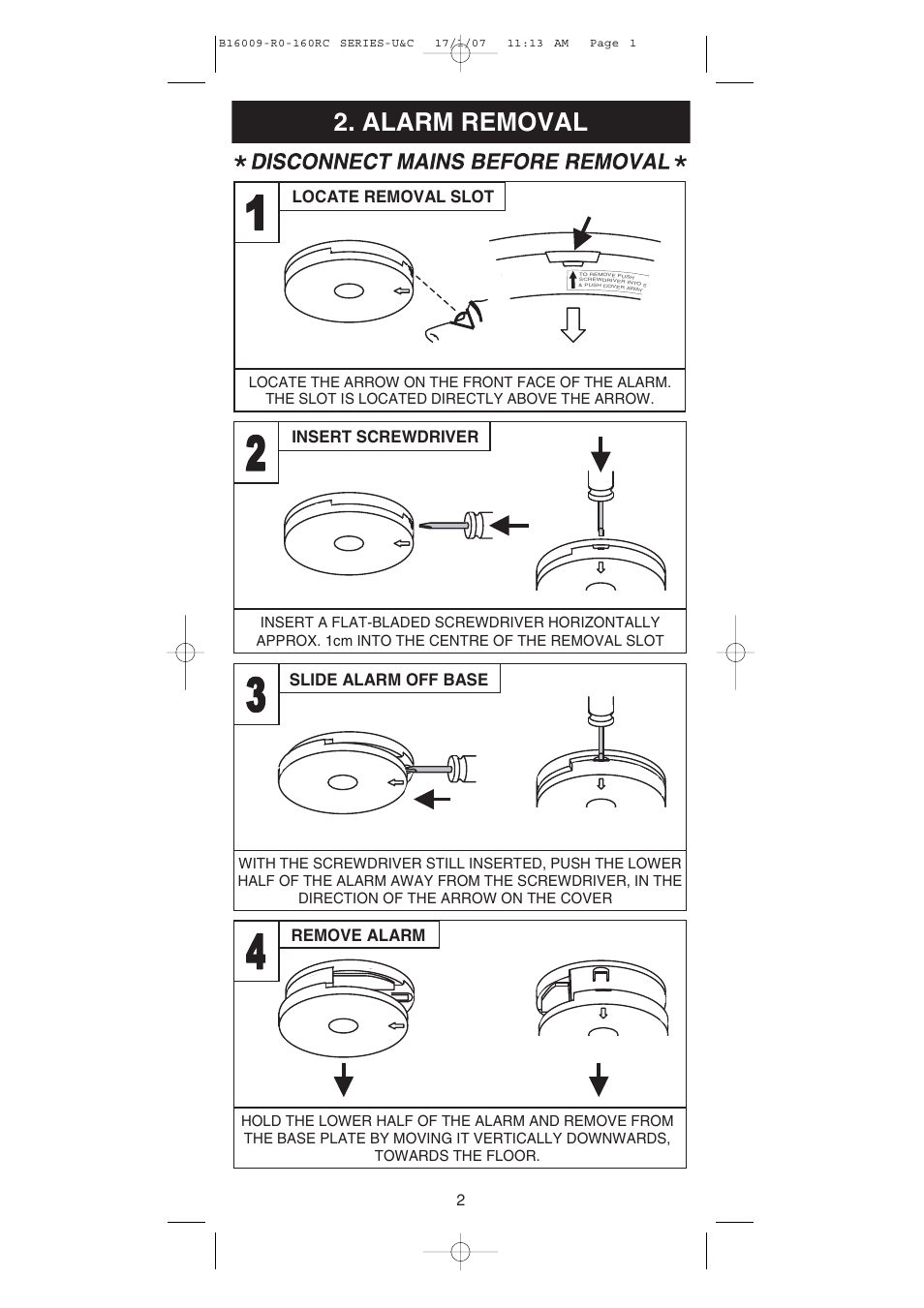 Ei Electronics B16009-R0-160RC Series User Manual | 12 pages