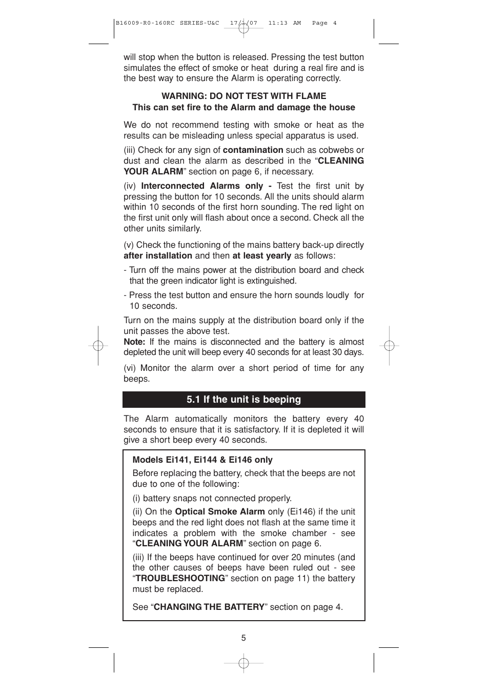 Ei Electronics B16009-R0-160RC Series User Manual | Page 4 / 12