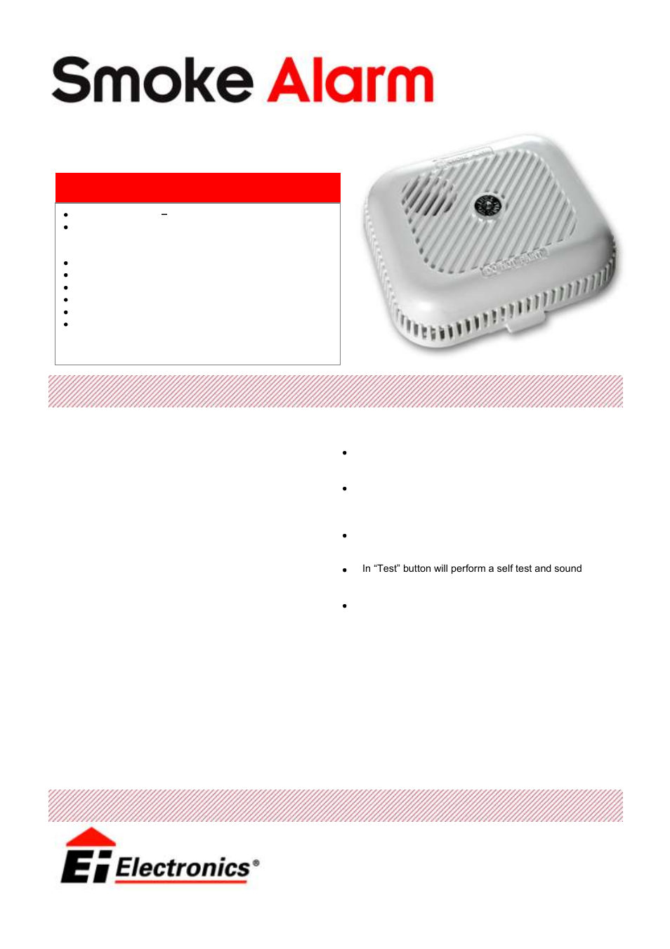 Ei Electronics Ei105R User Manual | 2 pages