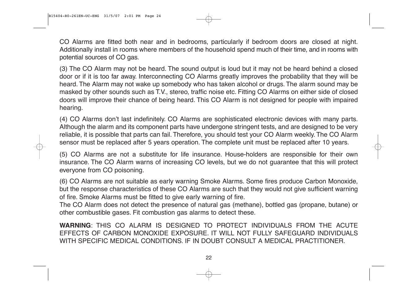 Ei Electronics Ei 261EN User Manual | Page 24 / 32