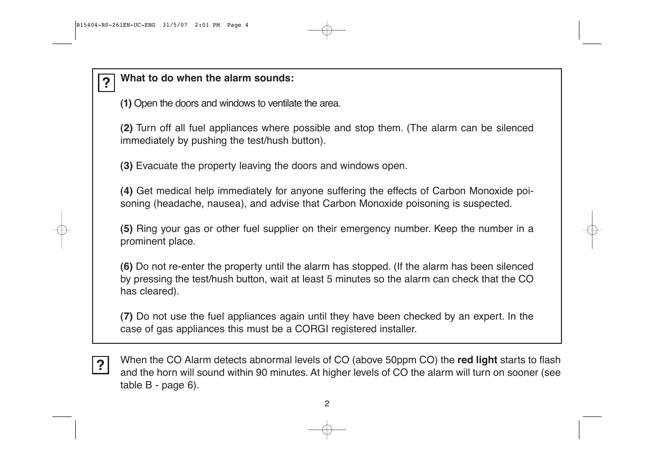 Ei Electronics Ei 261EN User Manual | Page 4 / 32