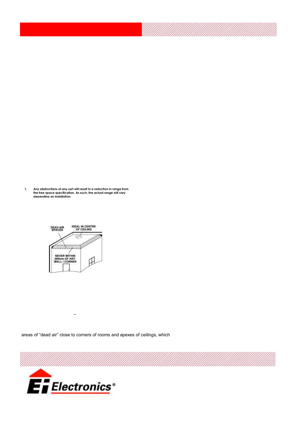 Model ei405 rf optical, Installation & placement, Technical specification | Ei Electronics Ei 405 User Manual | Page 2 / 2