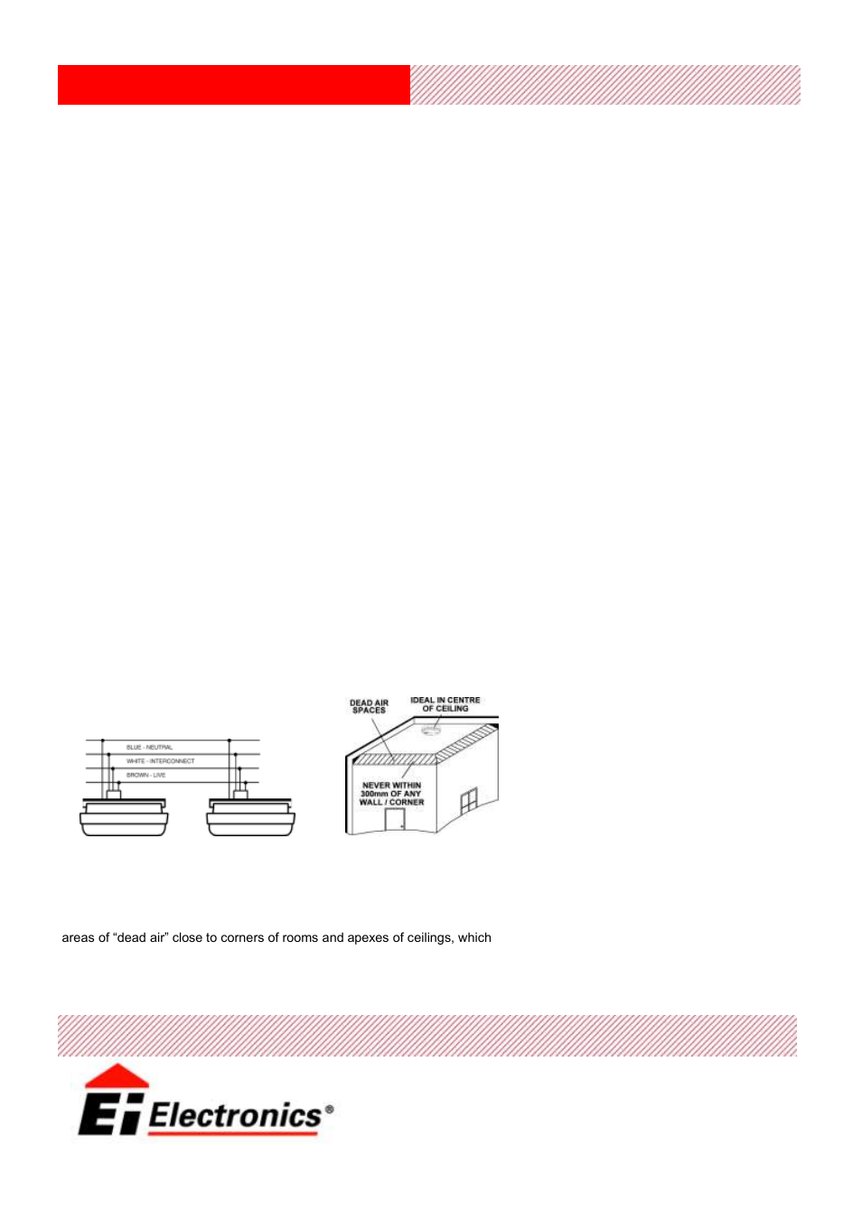 Technical specification, Model ei156tlr optical, Installation & placement | Ei Electronics Ei 156TLR User Manual | Page 2 / 2