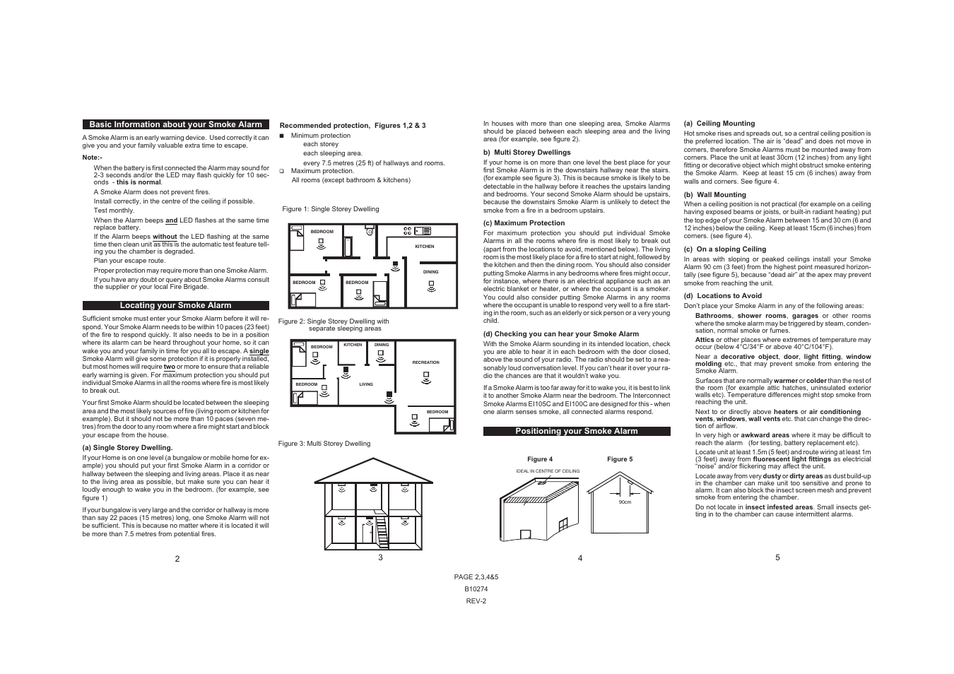 Ei Electronics EI105C User Manual | 4 pages