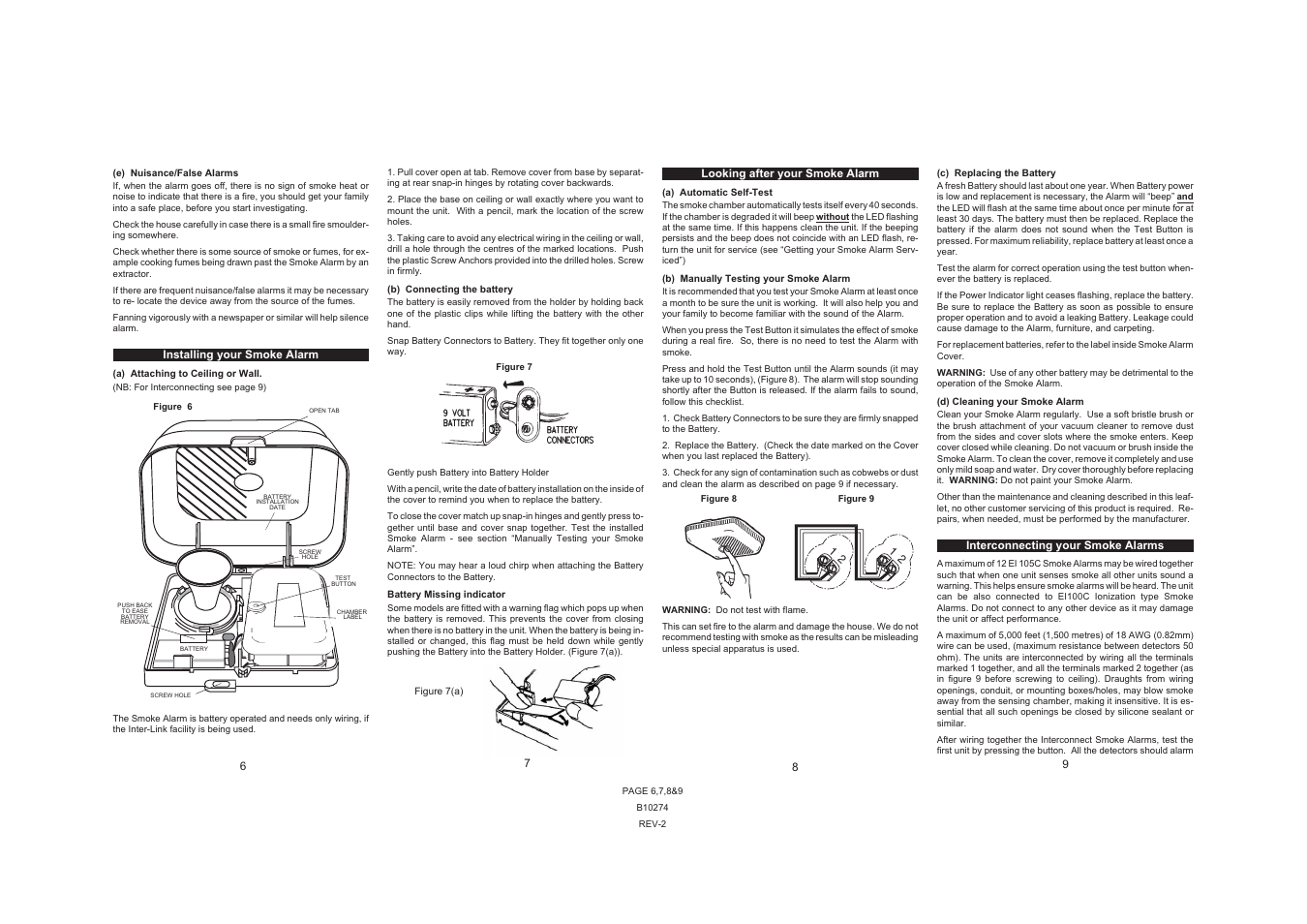 Ei Electronics EI105C User Manual | Page 2 / 4