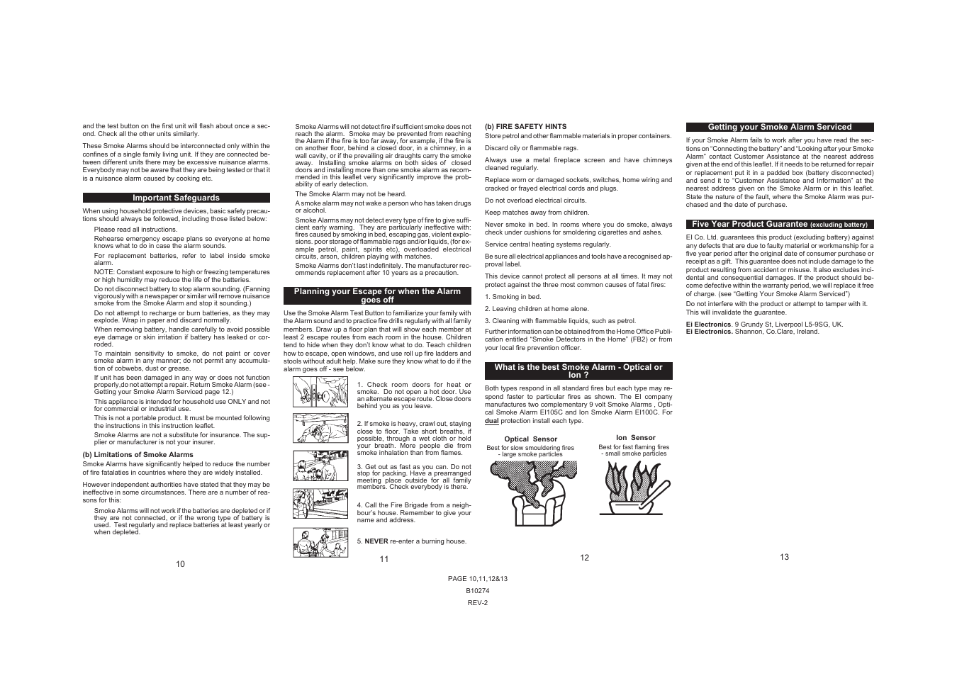 Ei Electronics EI105C User Manual | Page 3 / 4