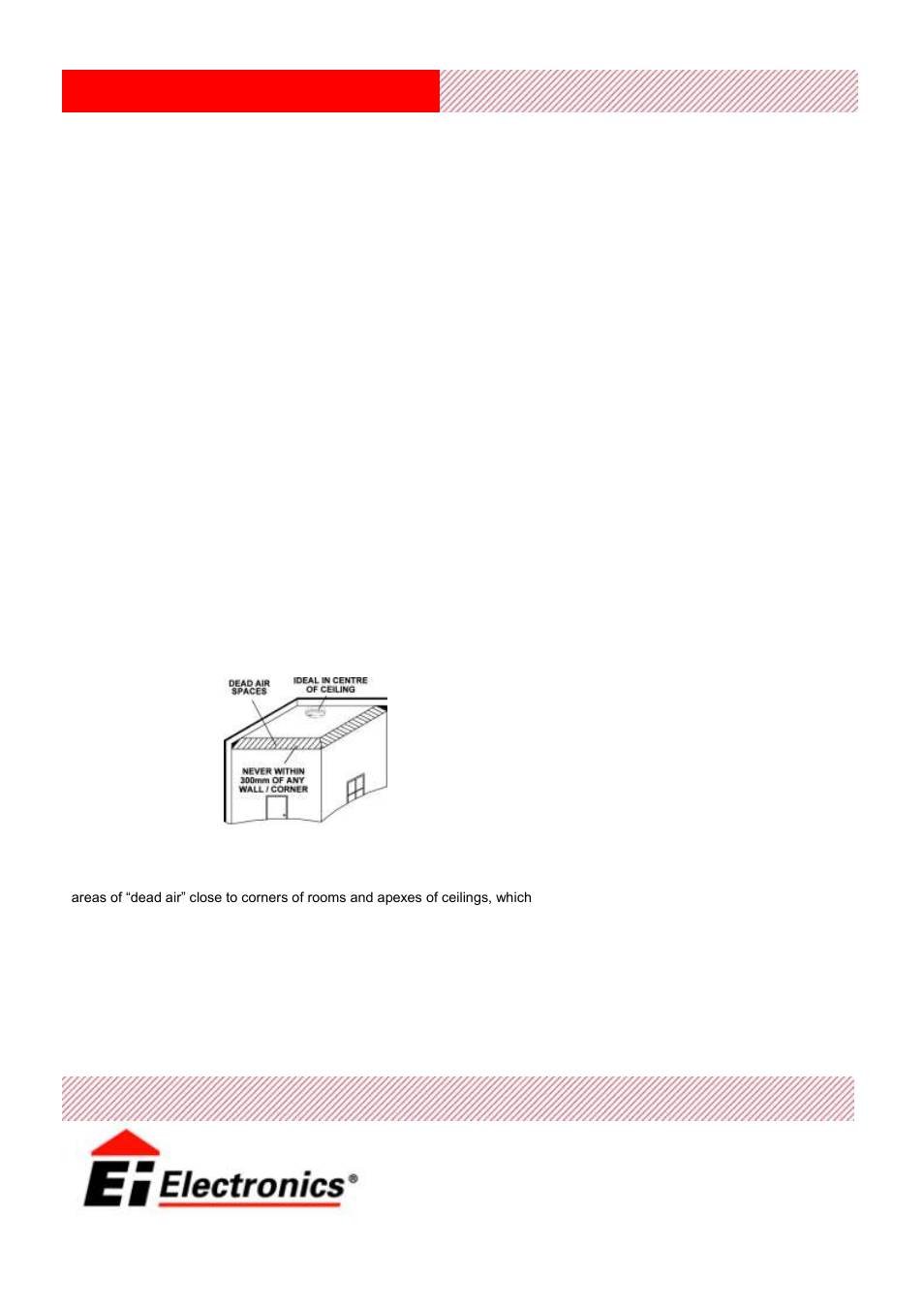 Model ei100r ionisation, Installation & placement, Technical specification | Ei Electronics Ei 100R User Manual | Page 2 / 2