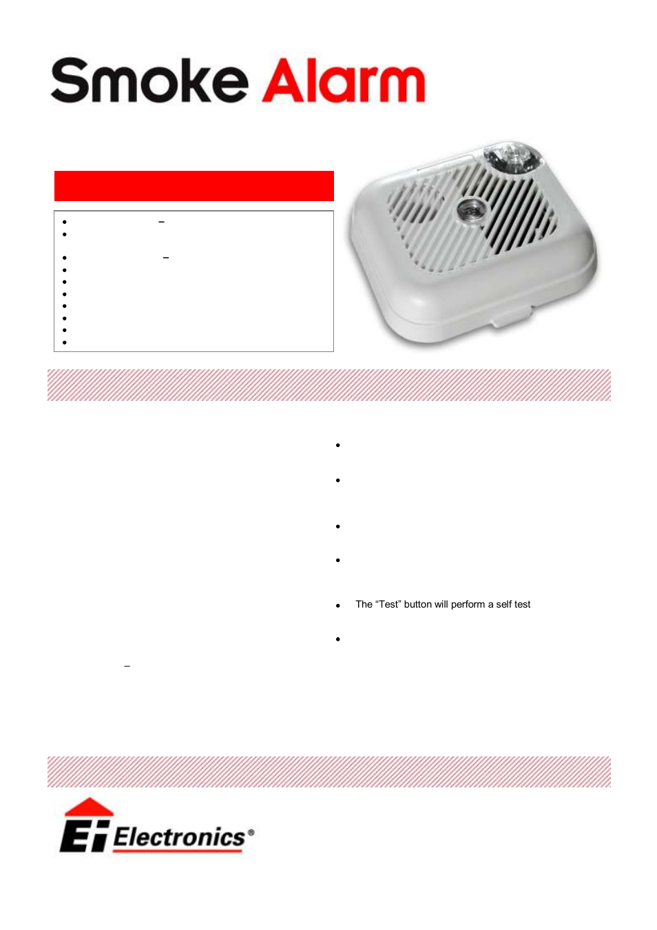 Ei Electronics Ei100L User Manual | 2 pages