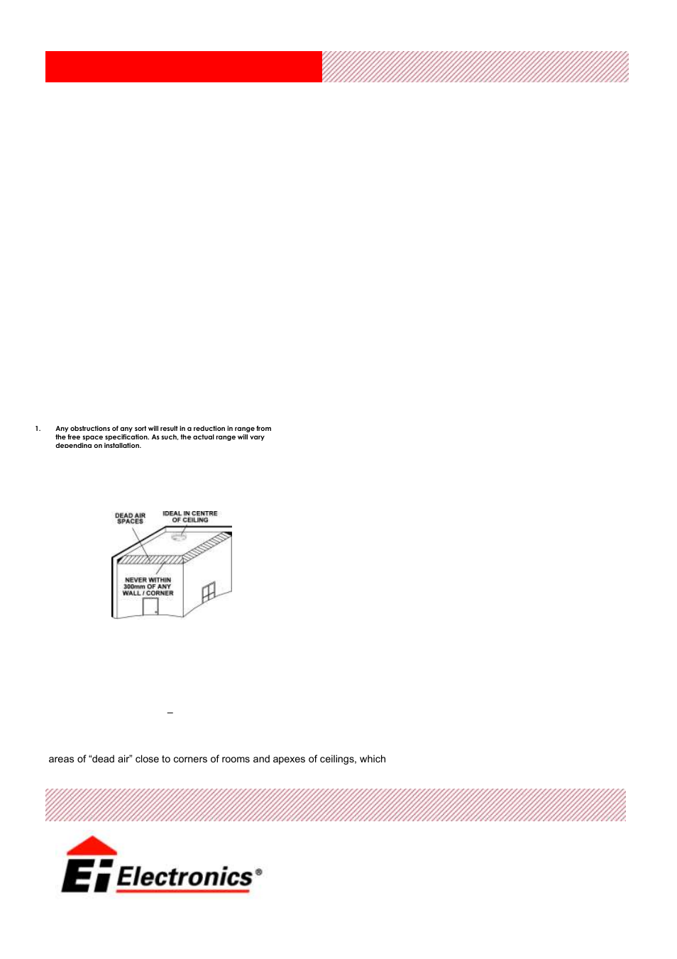 Model ei405ty rf optical, Installation & placement, Technical specification | Ei Electronics Ei405TY RF User Manual | Page 2 / 2