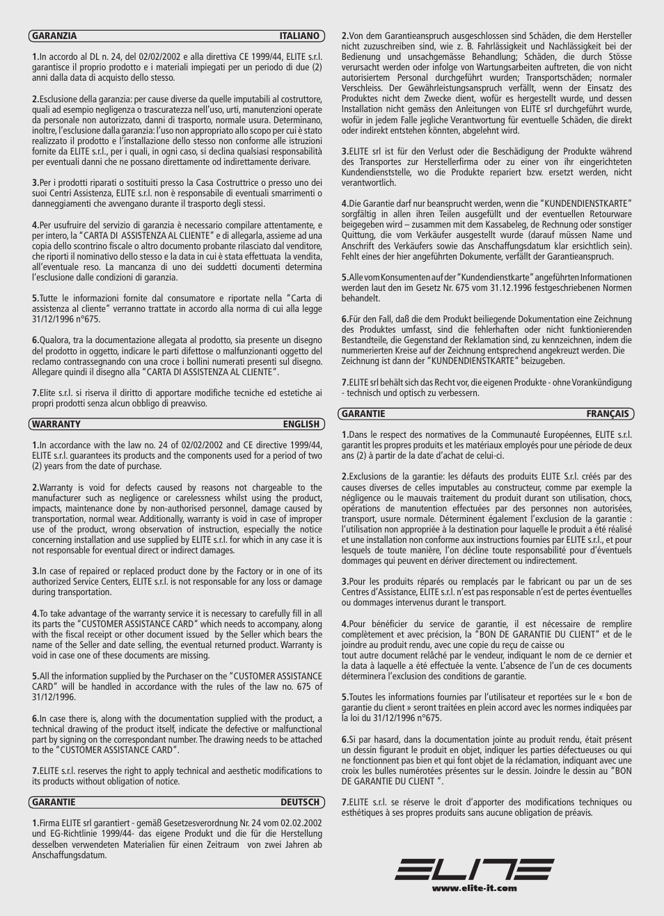 Elite Real AXIOM User Manual | Page 52 / 56