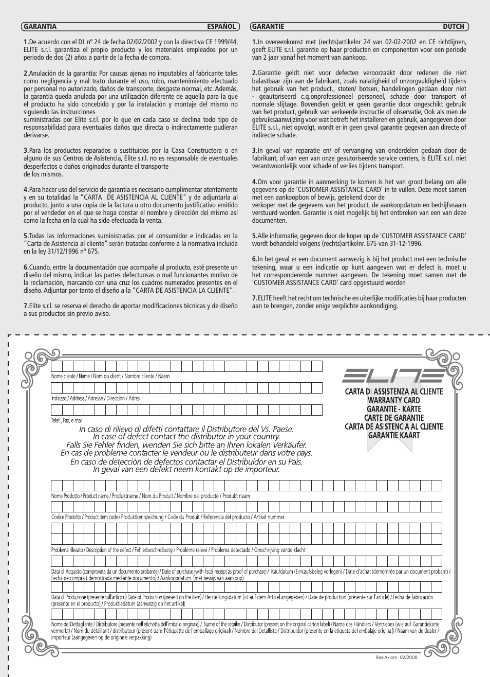 Elite Real AXIOM User Manual | Page 53 / 56