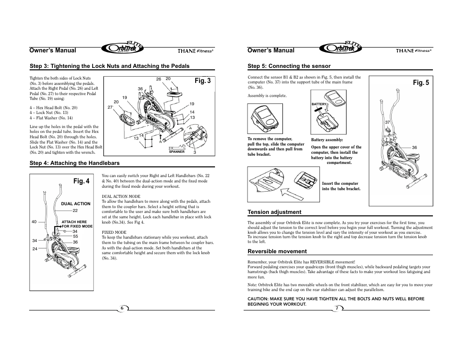 Fig. 4, Fig. 5, Fig. 3 | Owner’s manual | Elite BK2080 User Manual | Page 4 / 7