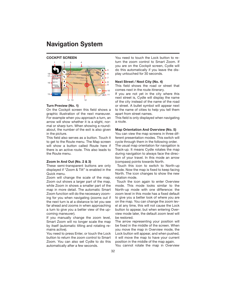 Navigation system | Elite VRVD640G User Manual | Page 32 / 68