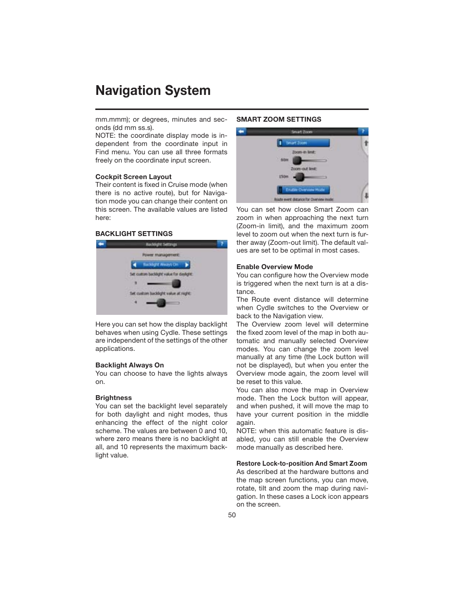 Navigation system | Elite VRVD640G User Manual | Page 50 / 68