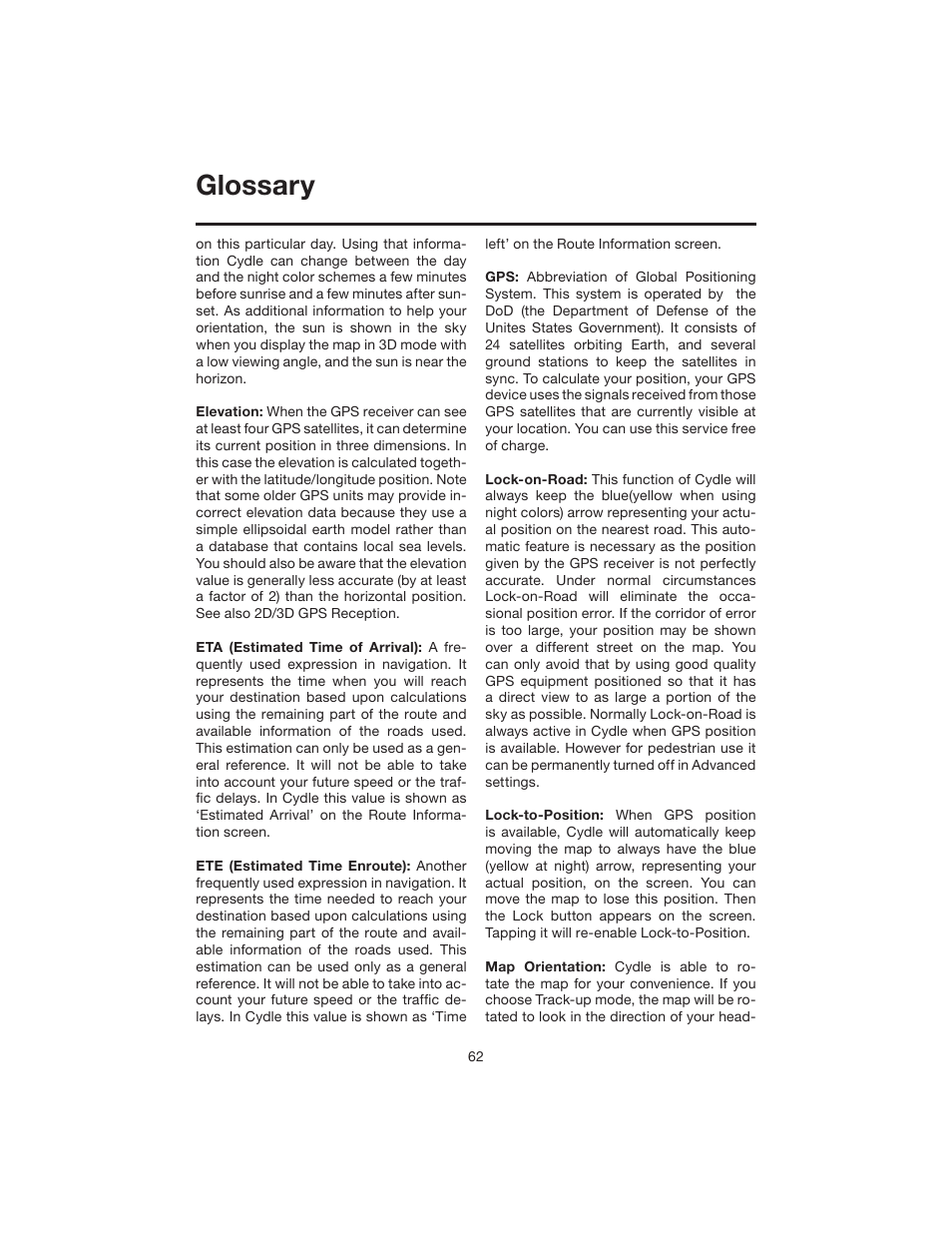 Glossary | Elite VRVD640G User Manual | Page 62 / 68