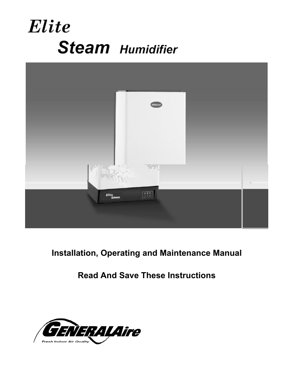 Elite Steam humidifier User Manual | 24 pages