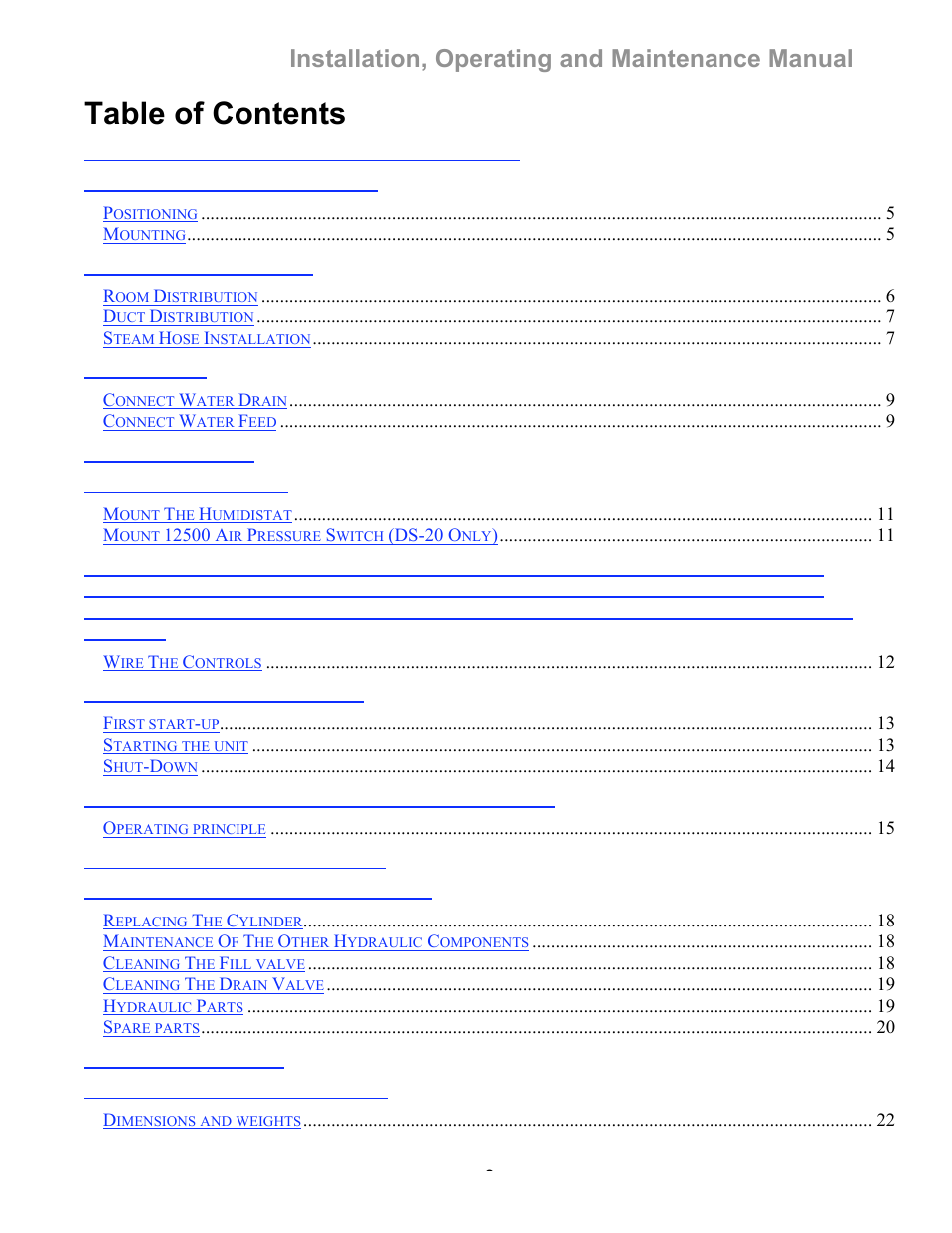 Elite Steam humidifier User Manual | Page 3 / 24