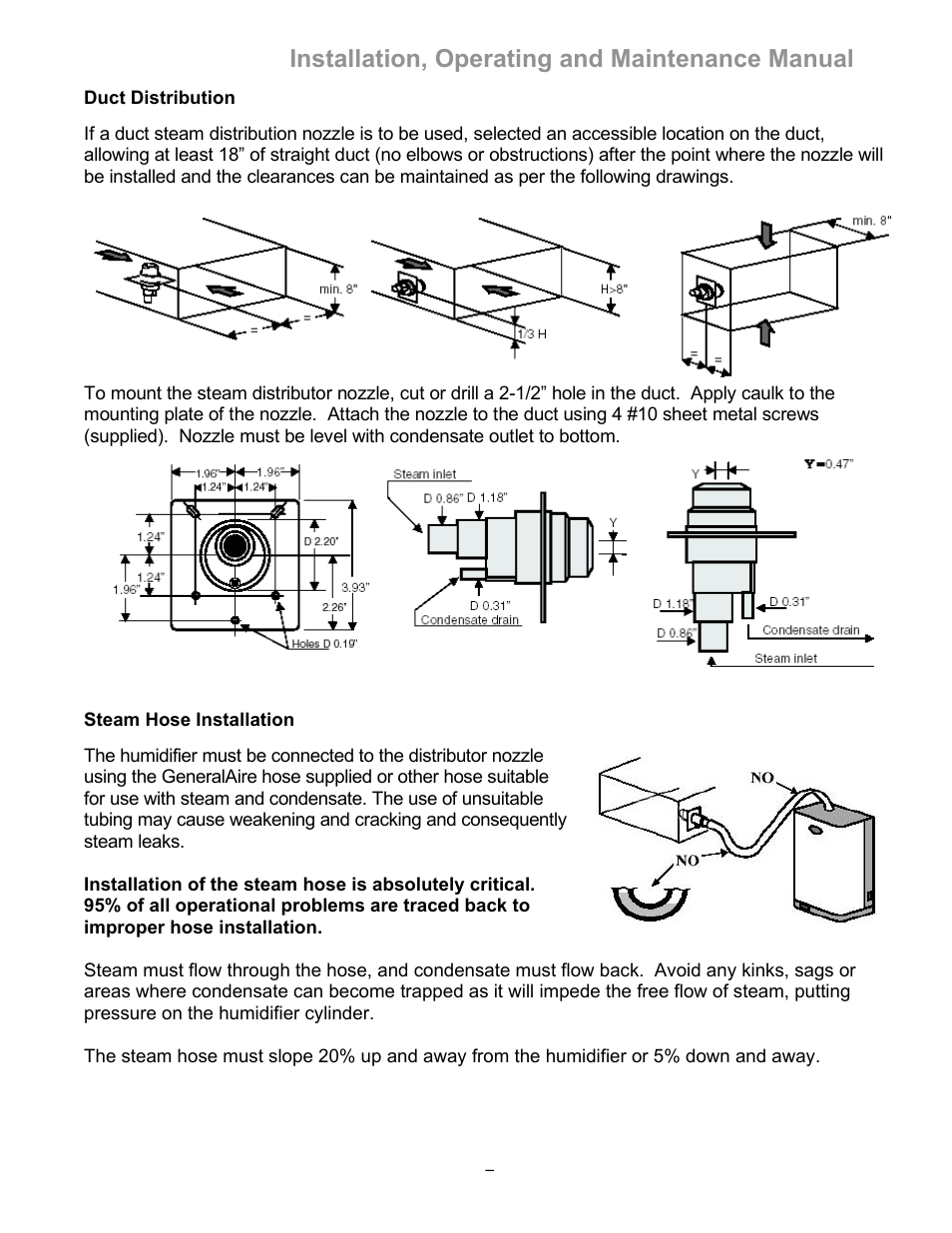 Installation, operating and maintenance manual | Elite Steam humidifier User Manual | Page 7 / 24