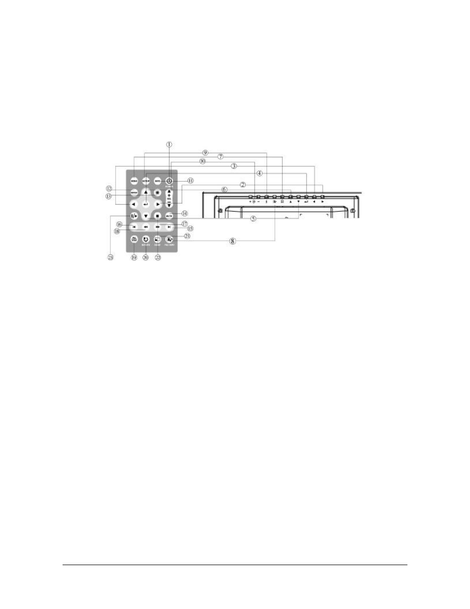 Control locations, Installing and replacing the battery | EDGE Tech Digital Picture Frame User Manual | Page 9 / 19