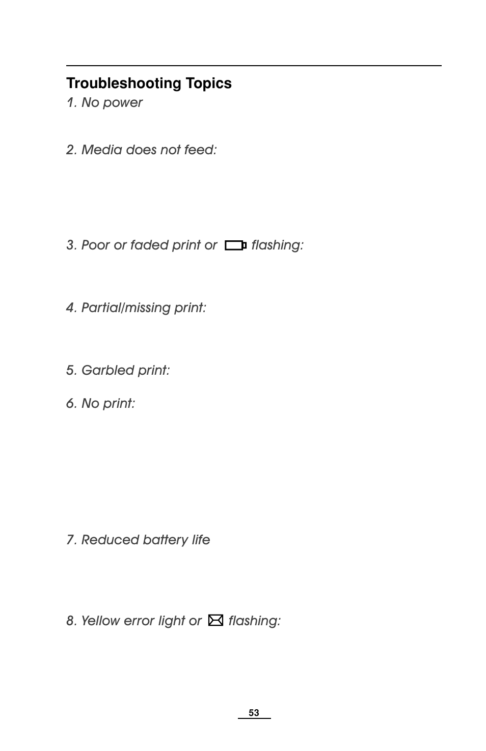 Troubleshooting topics | EDGE Tech QL Series User Manual | Page 53 / 78