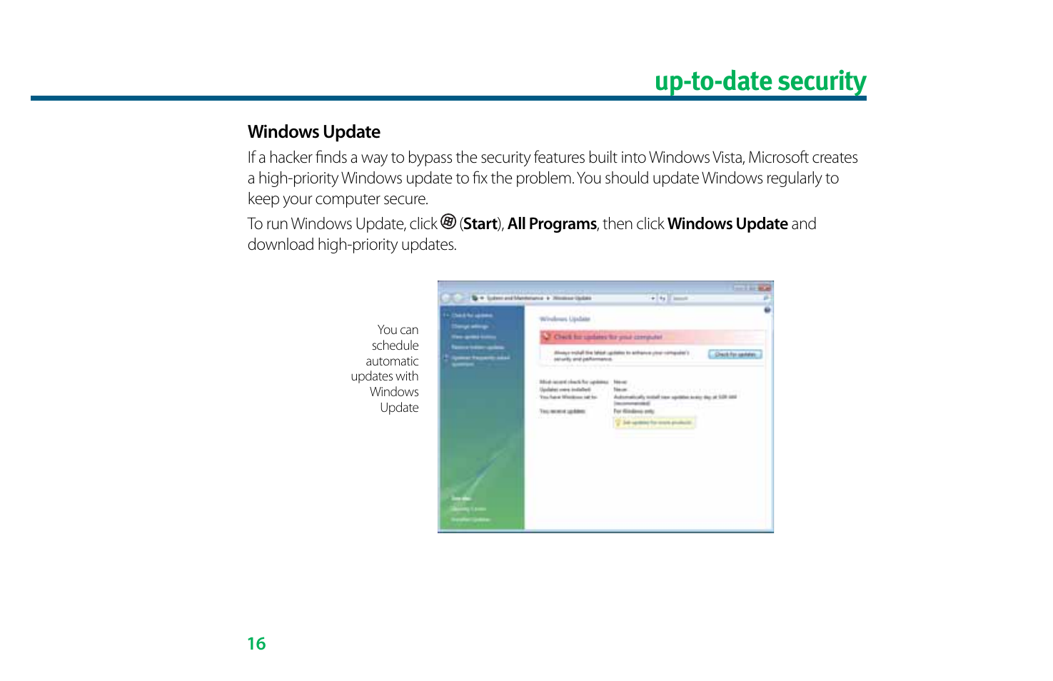 Up-to-date security | eMachines 8513036 User Manual | Page 16 / 24
