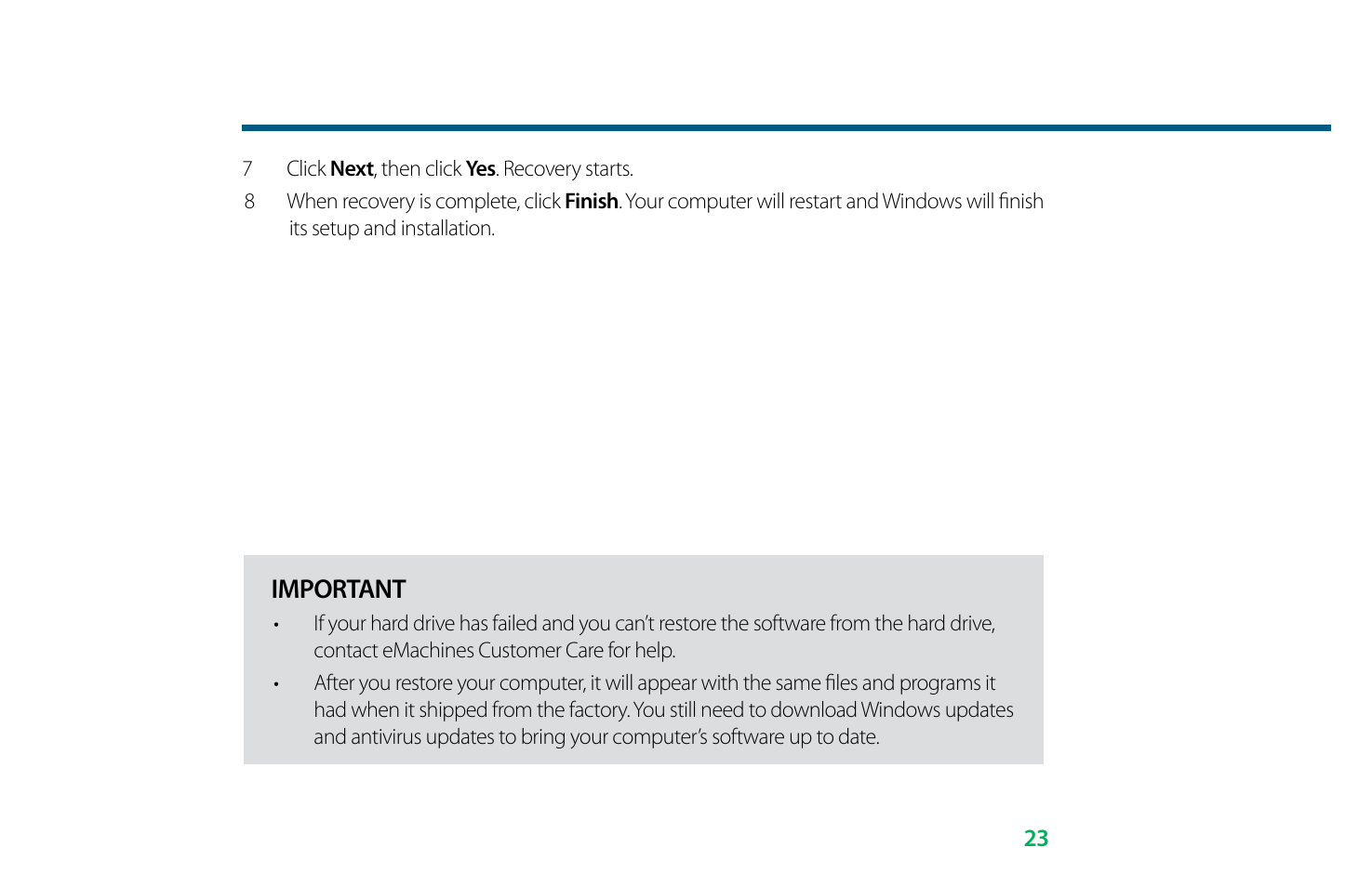 eMachines 8513036 User Manual | Page 23 / 24