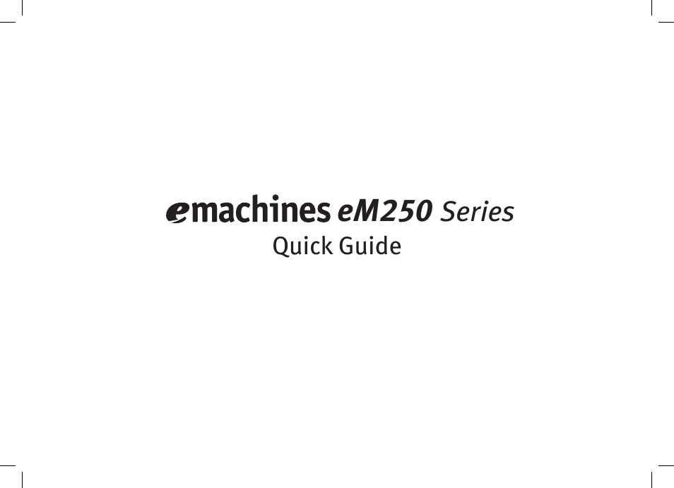 eMachines eM250 series User Manual | 12 pages