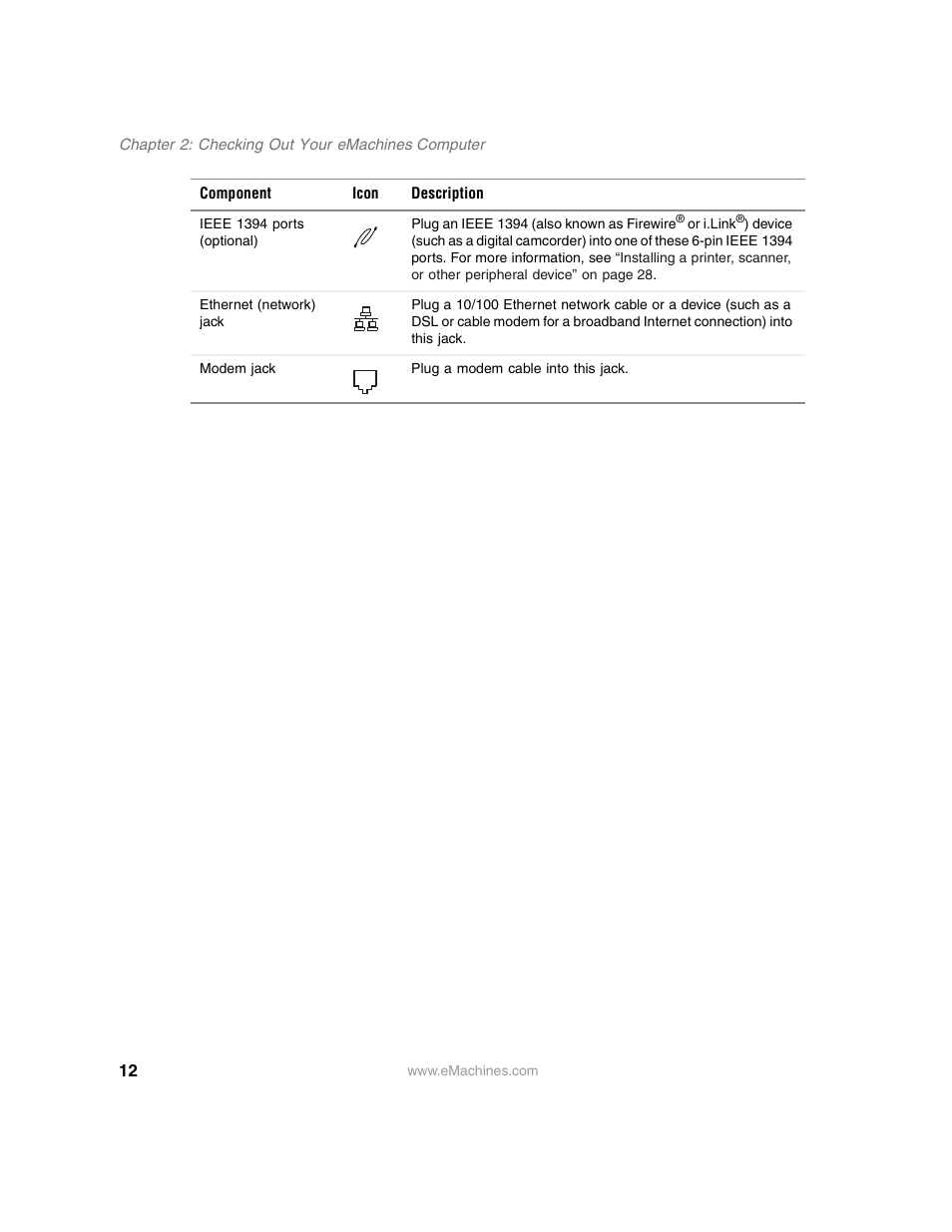 eMachines 13 User Manual | Page 18 / 96