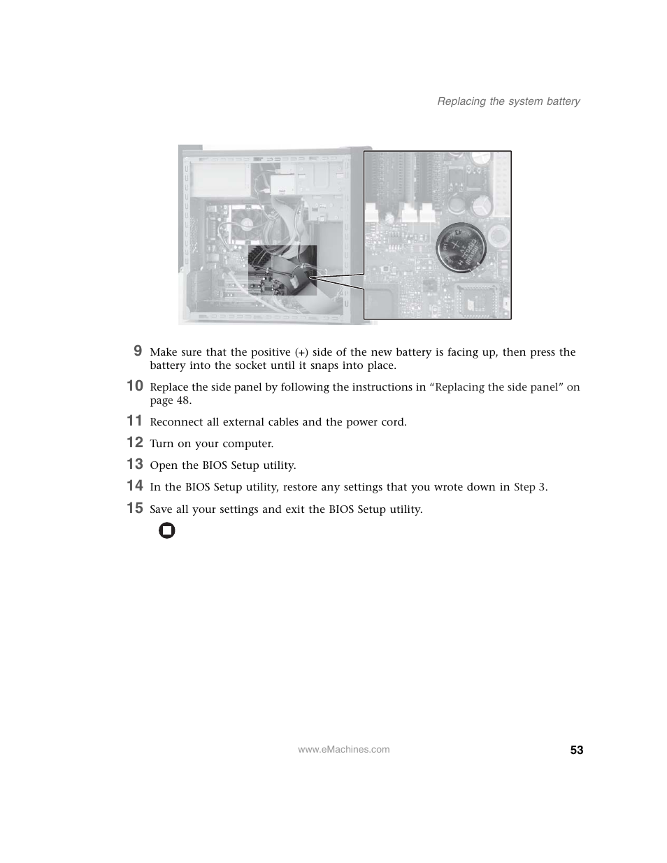 12 turn on your computer, 13 open the bios setup utility | eMachines 13 User Manual | Page 59 / 96