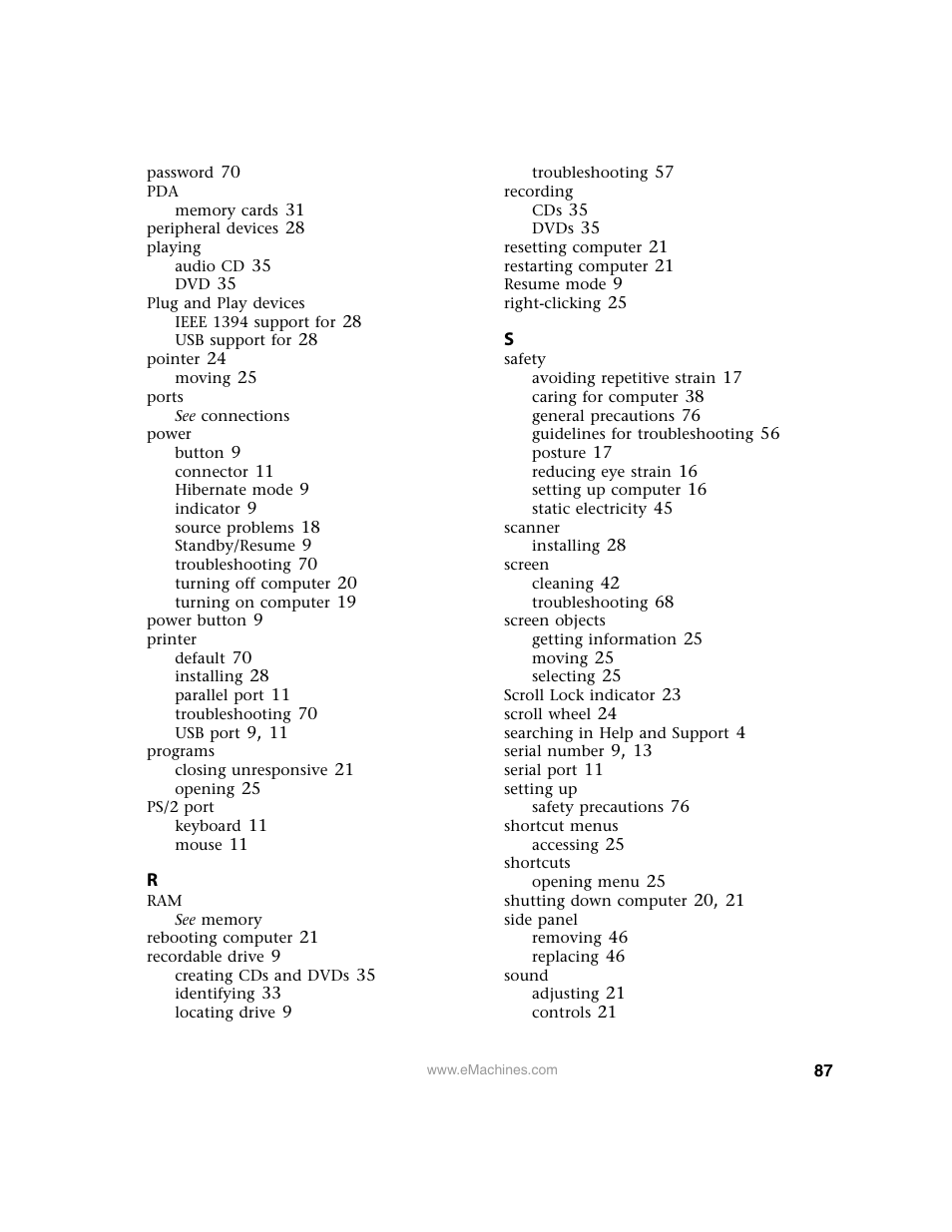 eMachines 13 User Manual | Page 93 / 96