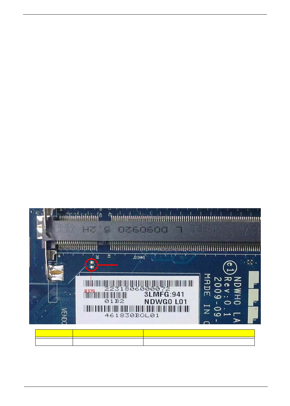 Clearing password check and bios recovery, Clearing password check, Clear cmos jumper | Clearing password check clear cmos jumper, R379, Steps for clearing bios password check | eMachines G630 User Manual | Page 151 / 198