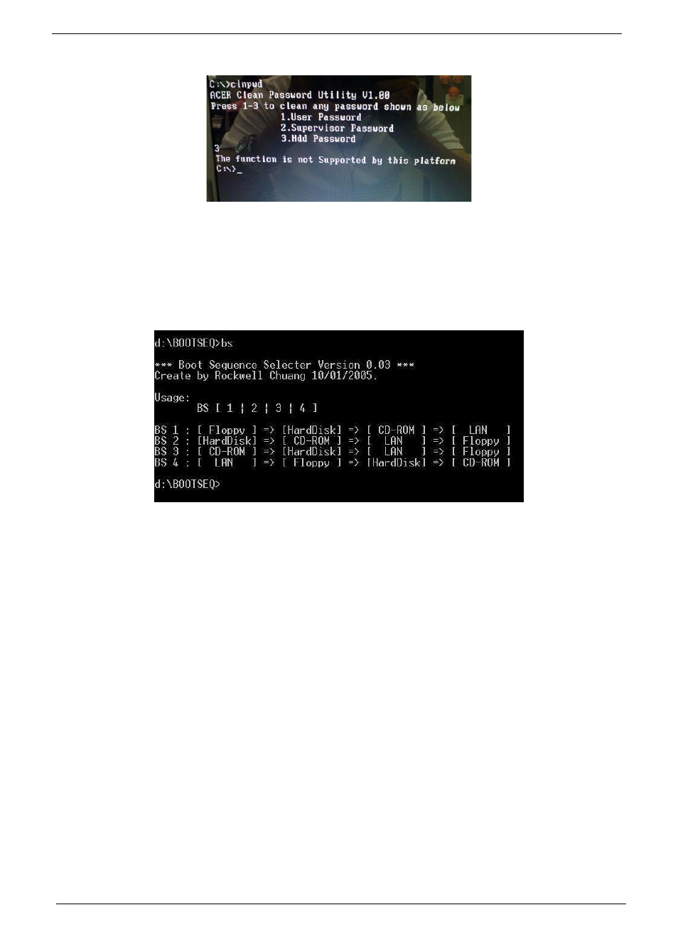 Using boot sequence selector | eMachines G630 User Manual | Page 44 / 198