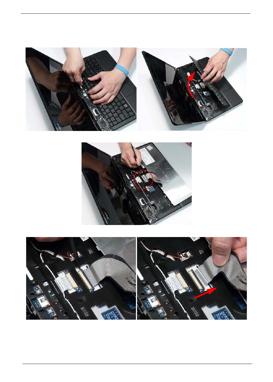 Removing the keyboard | eMachines G630 User Manual | Page 62 / 198