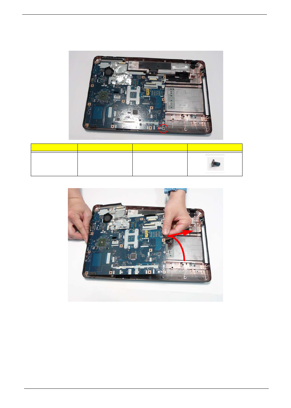 Removing the mainboard | eMachines G630 User Manual | Page 78 / 198