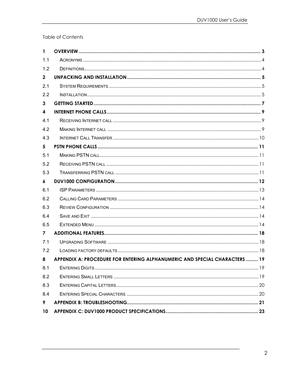 eMachines DUV1000 User Manual | Page 2 / 24