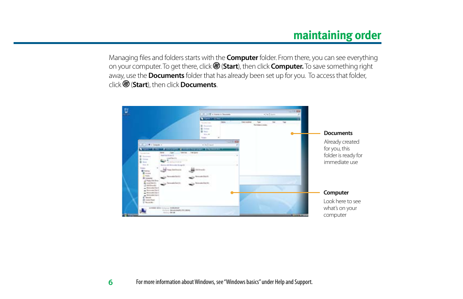 Maintaining order | eMachines 8513036R User Manual | Page 6 / 24