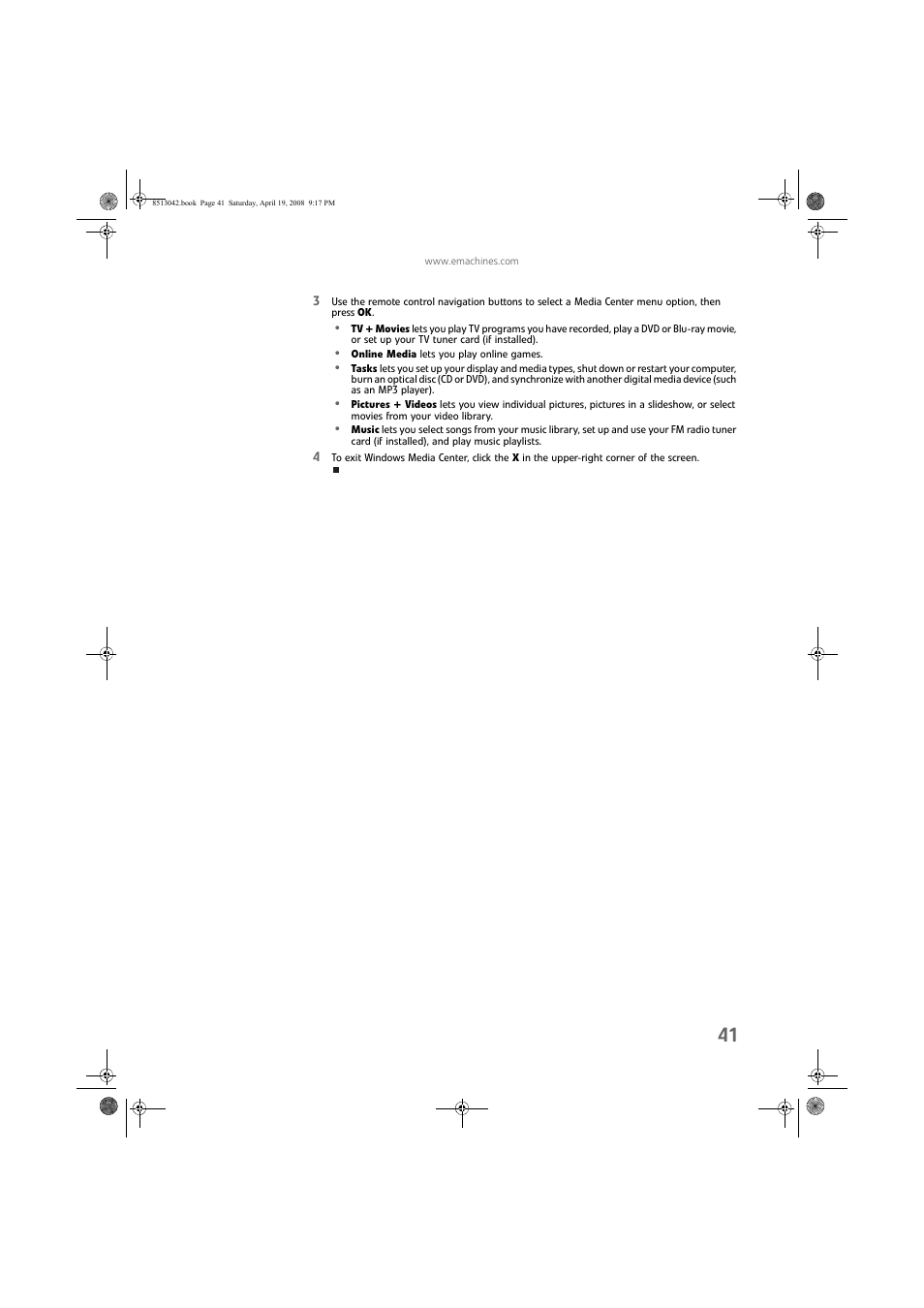 eMachines 8513042 User Manual | Page 47 / 96