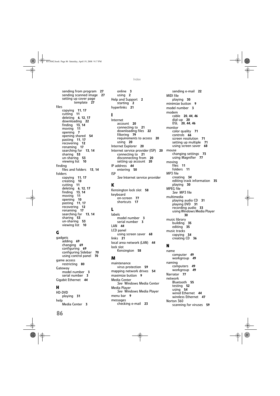 eMachines 8513042 User Manual | Page 92 / 96